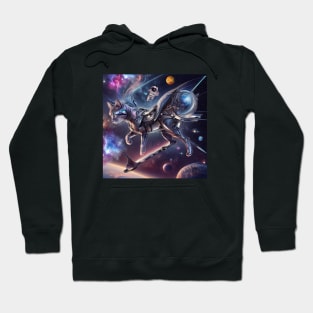 Skateboarding Galactic Cat Hoodie